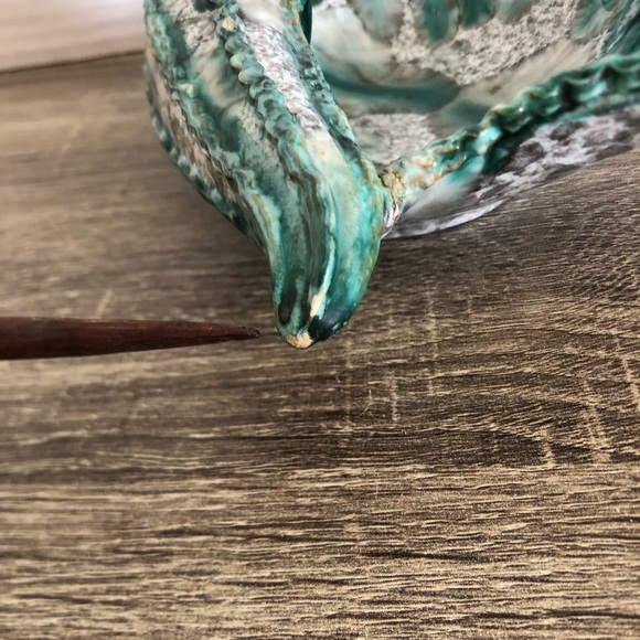 Vtg MCM Italian Ceramic Shell Dish - Picture 11 of 13